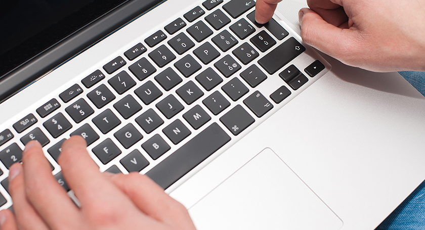 closeup of a keyboard